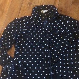 Express size M polka dot Portofino blouse!